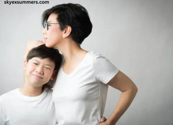 Son Holding His Mom’s Head Picture